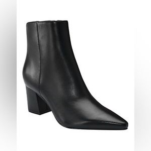 Marc Jacobs Black Leather Booties with Heels size 7